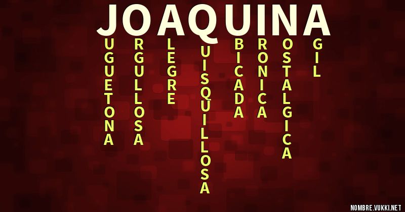 Acróstico joaquina