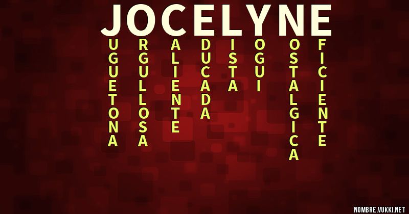 Acróstico jocelyne