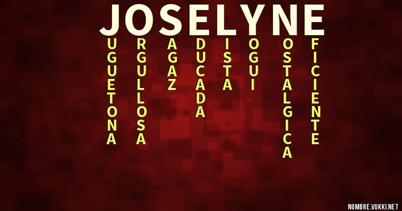 Acróstico joselyne