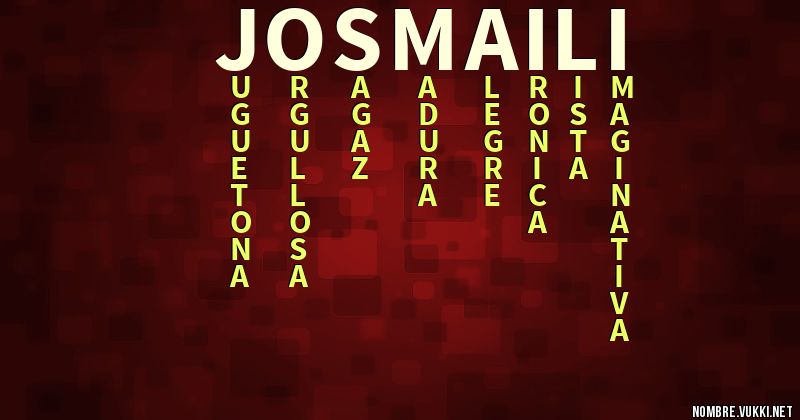 Acróstico josmaili