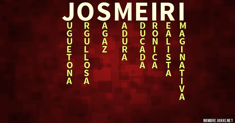 Acróstico josmeiri