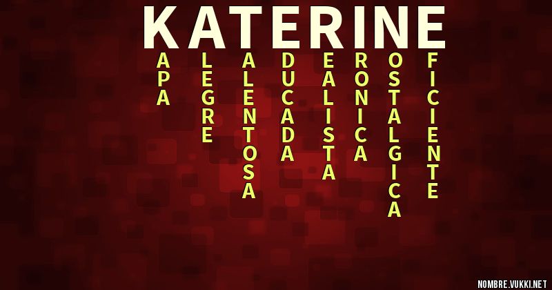 Acróstico katerine