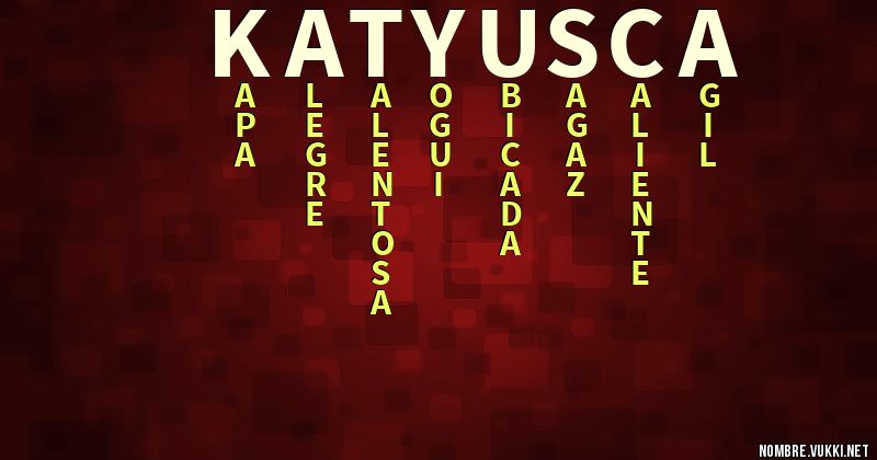 Acróstico katyusca