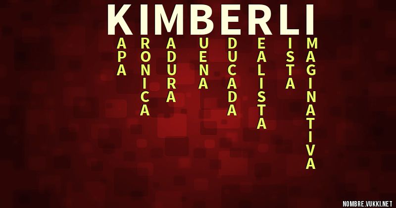 Acróstico kimberli