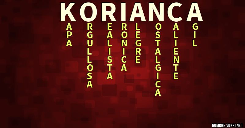 Acróstico korianca