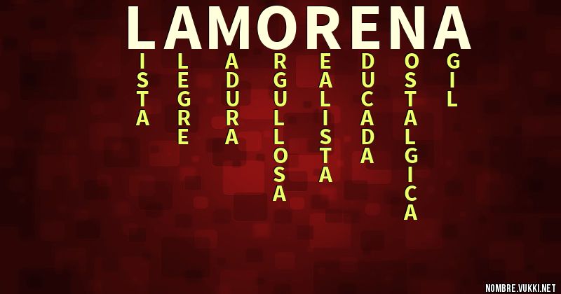 Acróstico la morena
