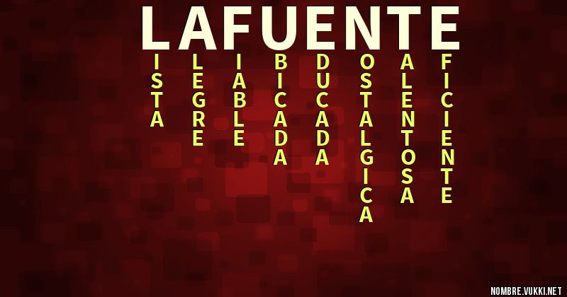 Acróstico lafuente