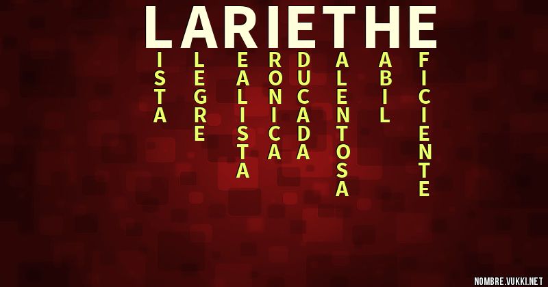 Acróstico lariethe