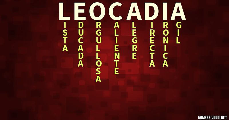 Acróstico leocadia