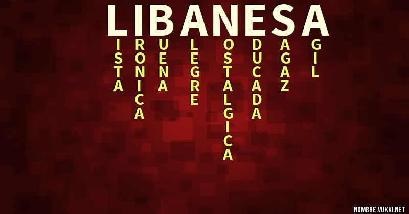 Acróstico libanesa