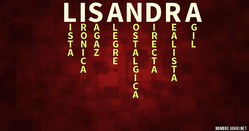 Acróstico lisandra