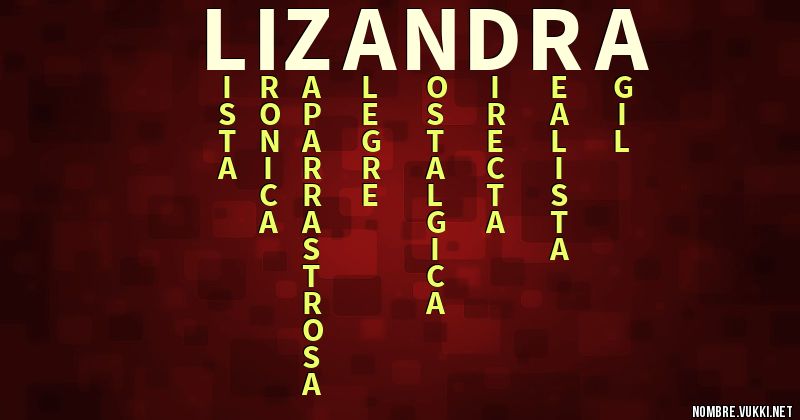 Acróstico lizandra