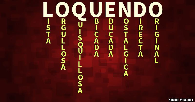 Acróstico loquendo