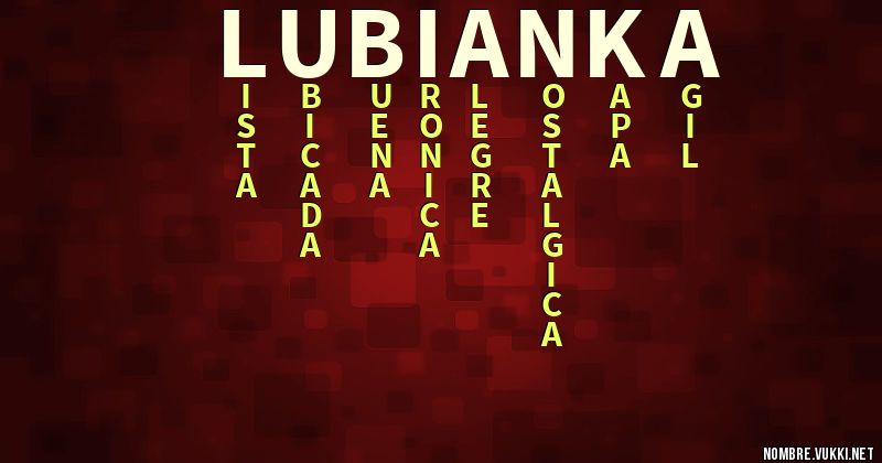 Acróstico lubianka