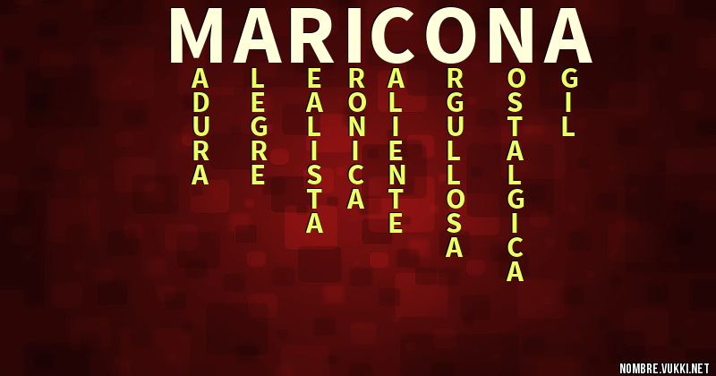 Acróstico maricona