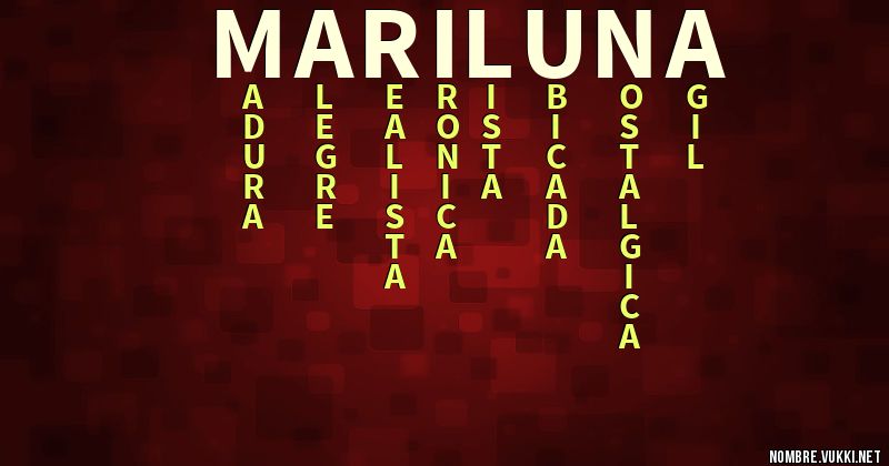 Acróstico mariluna