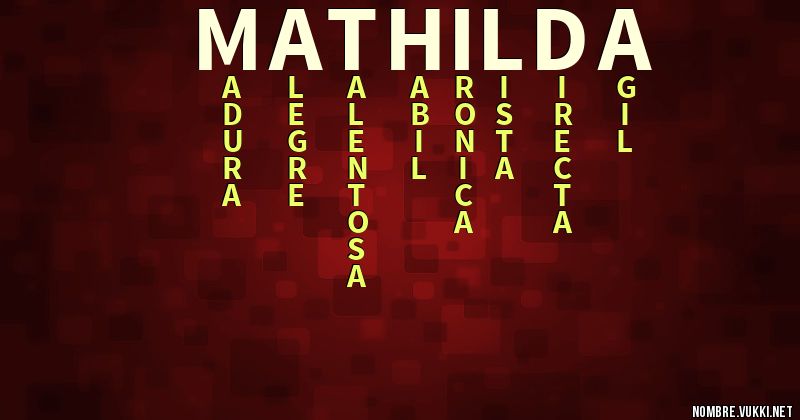 Acróstico mathilda