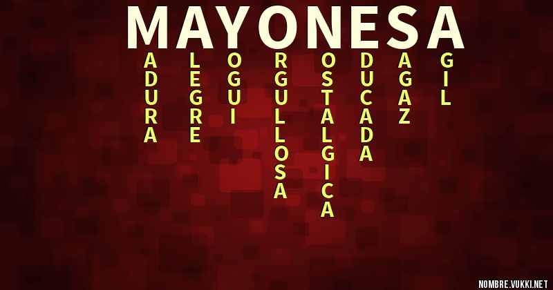 Acróstico mayonesa