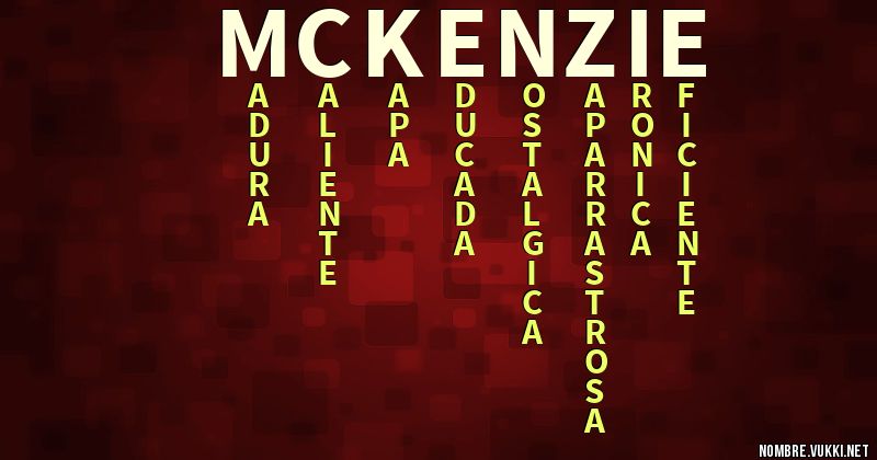 Acróstico mckenzie