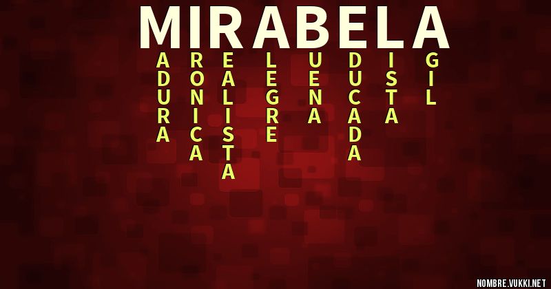 Acróstico mirabela