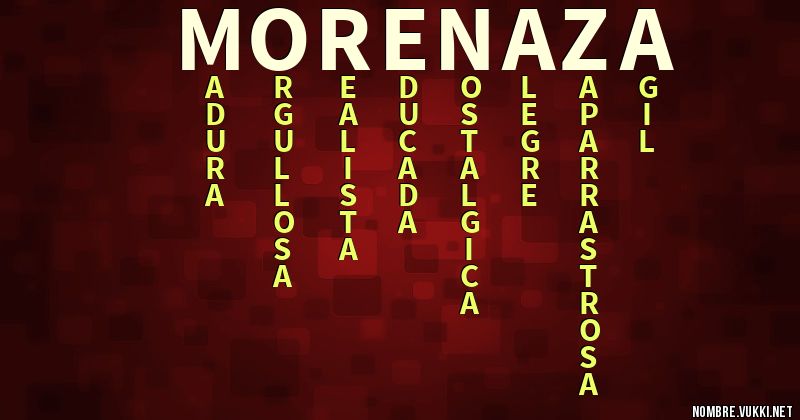Acróstico morenaza
