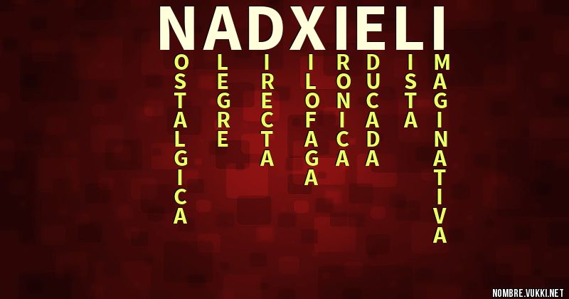 Acróstico nadxieli