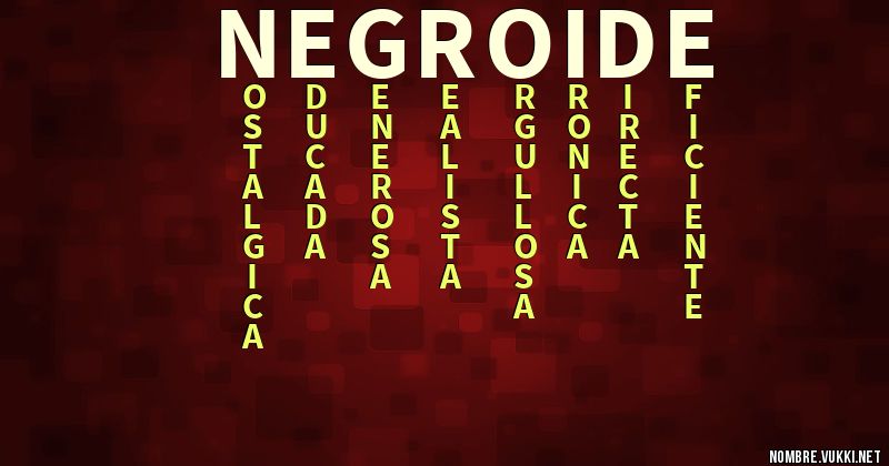 Acróstico negroide