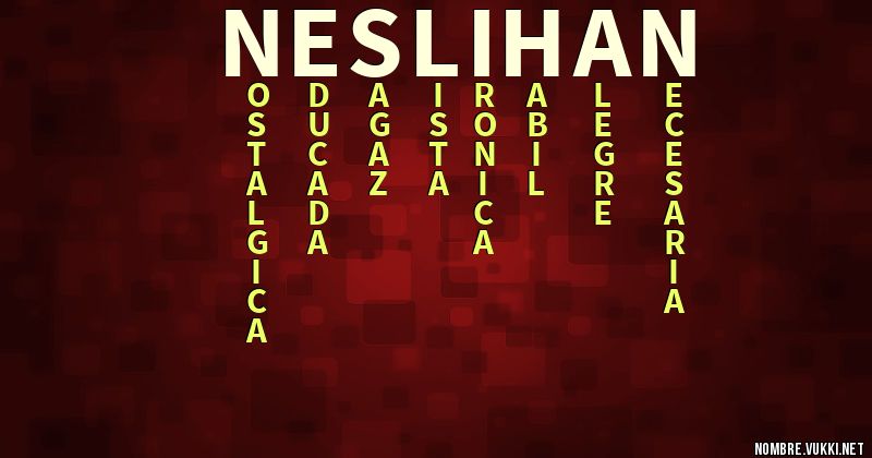 Acróstico neslihan