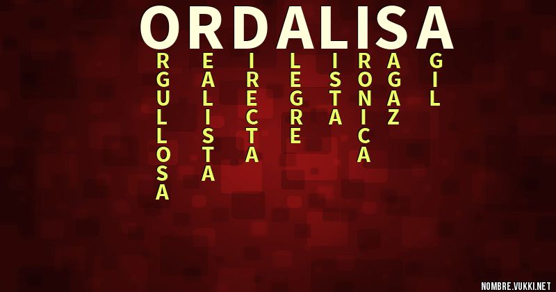 Acróstico ordalisa