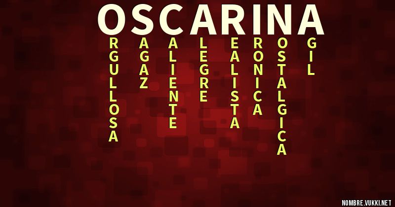 Acróstico oscarina