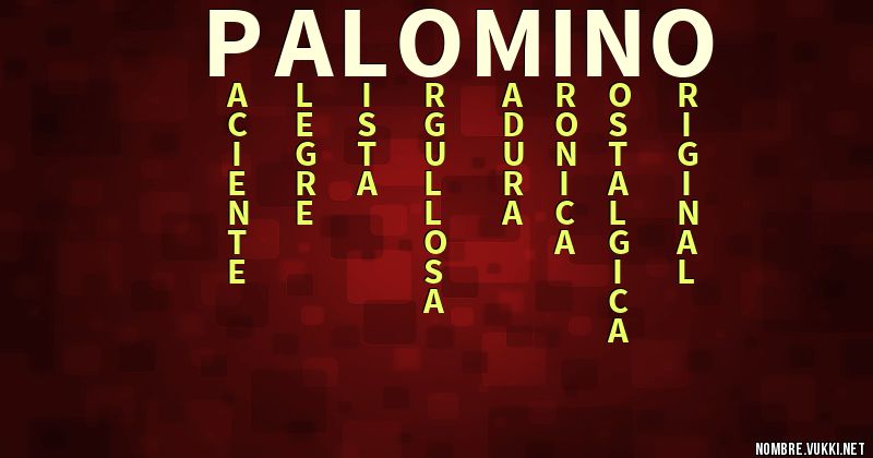 Acróstico palomino