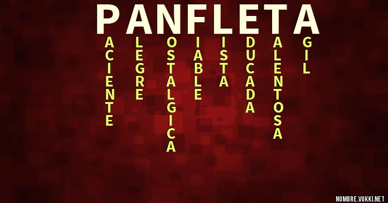 Acróstico panfleta