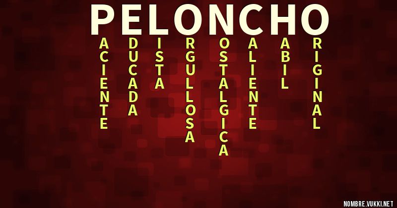 Acróstico peloncho