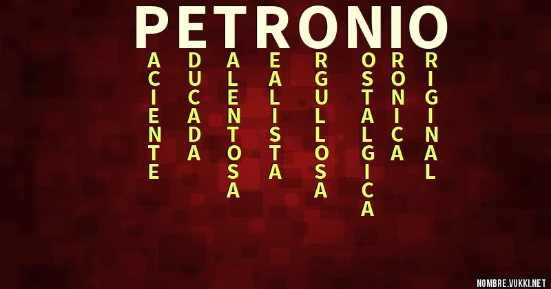 Acróstico petronio