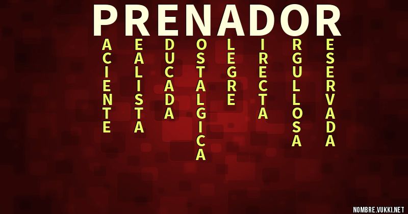 Acróstico preñador