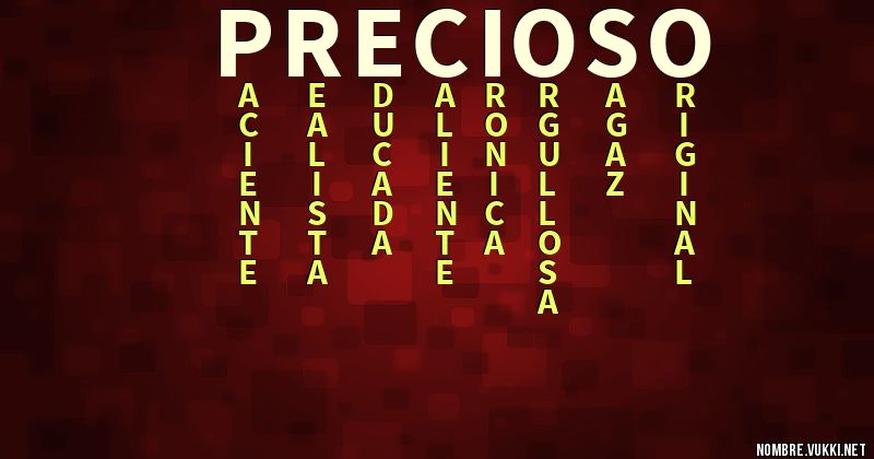 Qué significa precioso