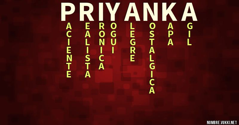 Acróstico priyanka