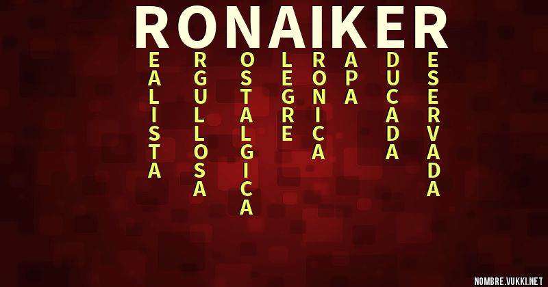 Acróstico ronaiker