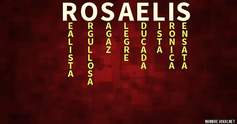 Acróstico rosa elis