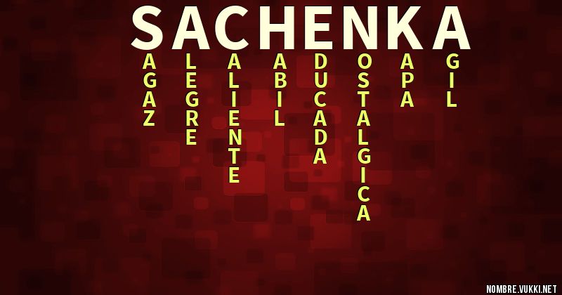 Acróstico sachenka
