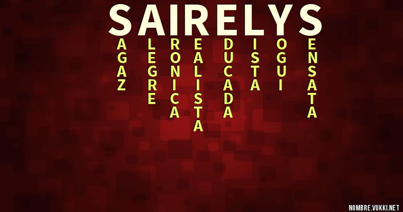 Acróstico sairelys