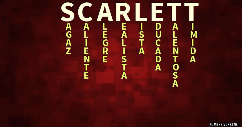 Acróstico scarlett
