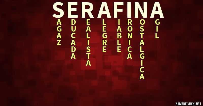 Acróstico serafina