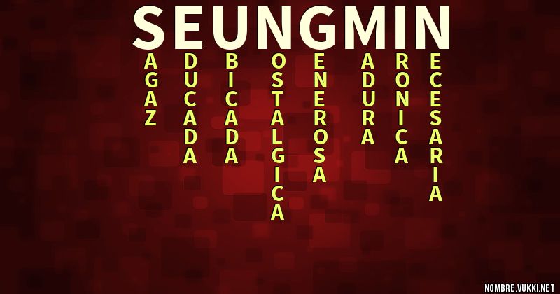 Acróstico seungmin