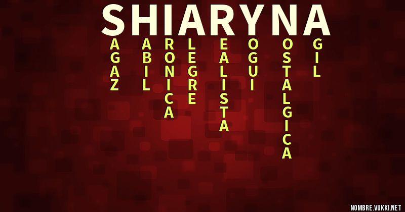 Acróstico shiaryna