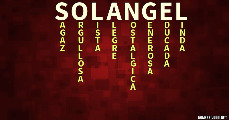Acróstico solangel