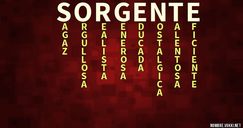 Acróstico sorgente