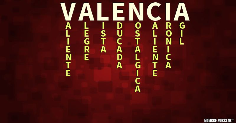 Acróstico valencia