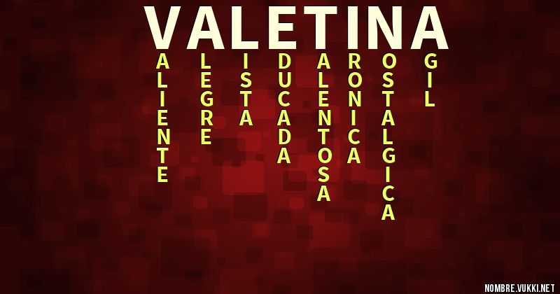 Acróstico valetina