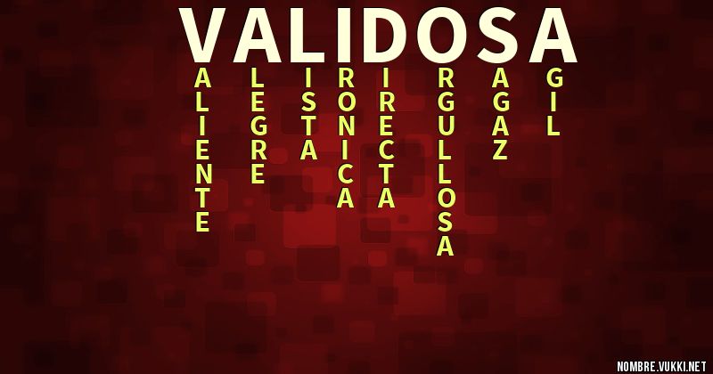 Acróstico validosa